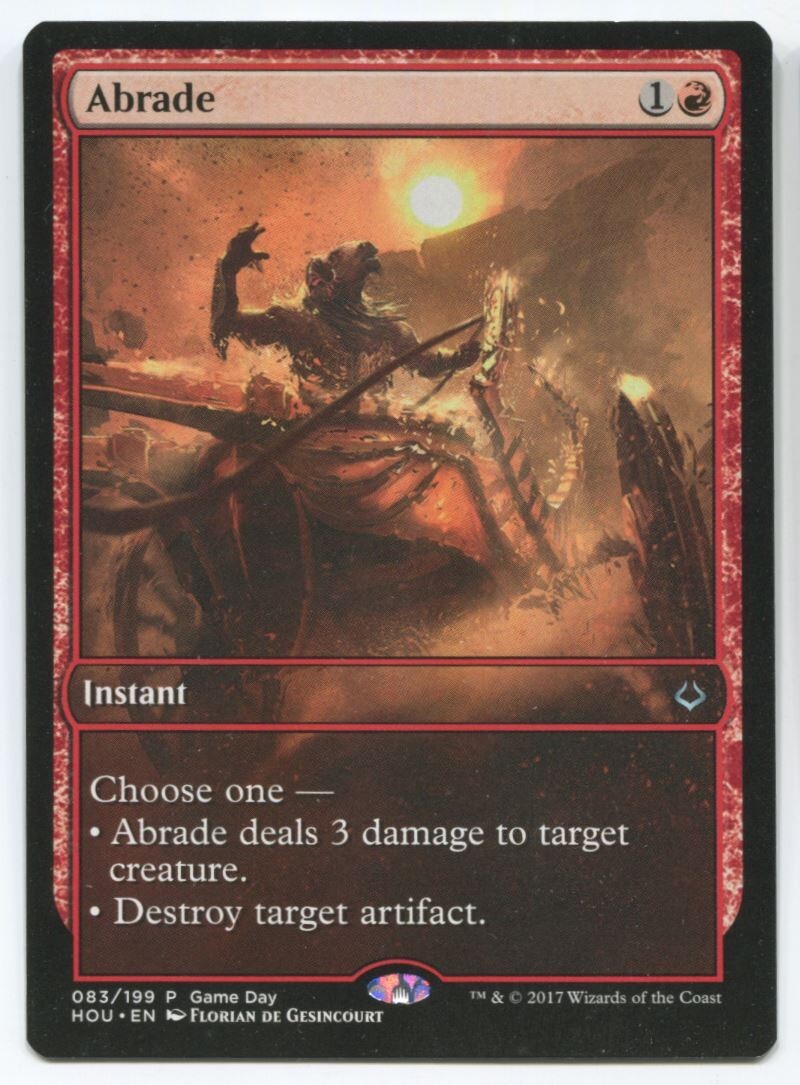 MTG Magic HOU Abrade #83 Near Mint