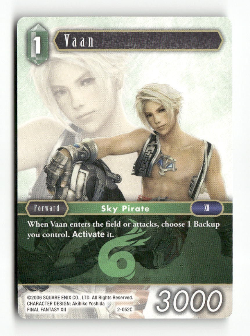 Vaan (Common) 2-052C Common Opus II Final Fantasy Near Mint
