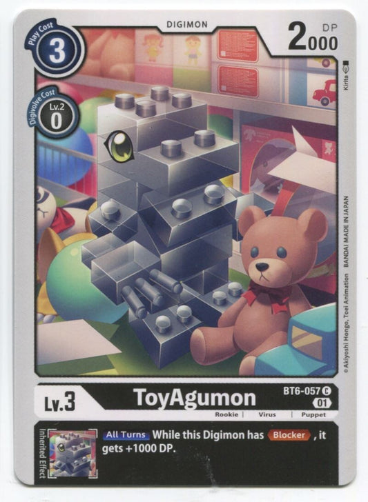 Digimon Card Game ToyAgumon #BT6-057 C Near Mint