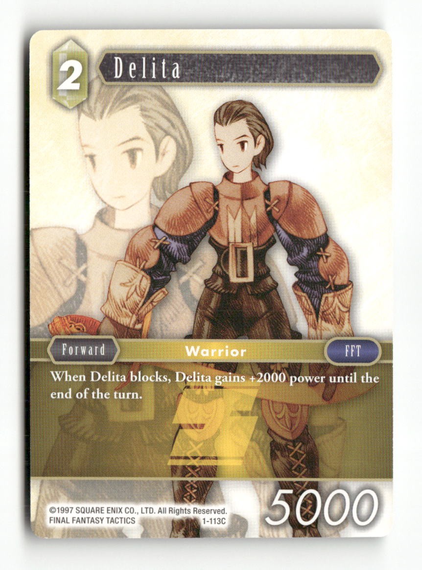 Delita (Common) 1-113C Common Opus I Final Fantasy Near Mint WAVE 1