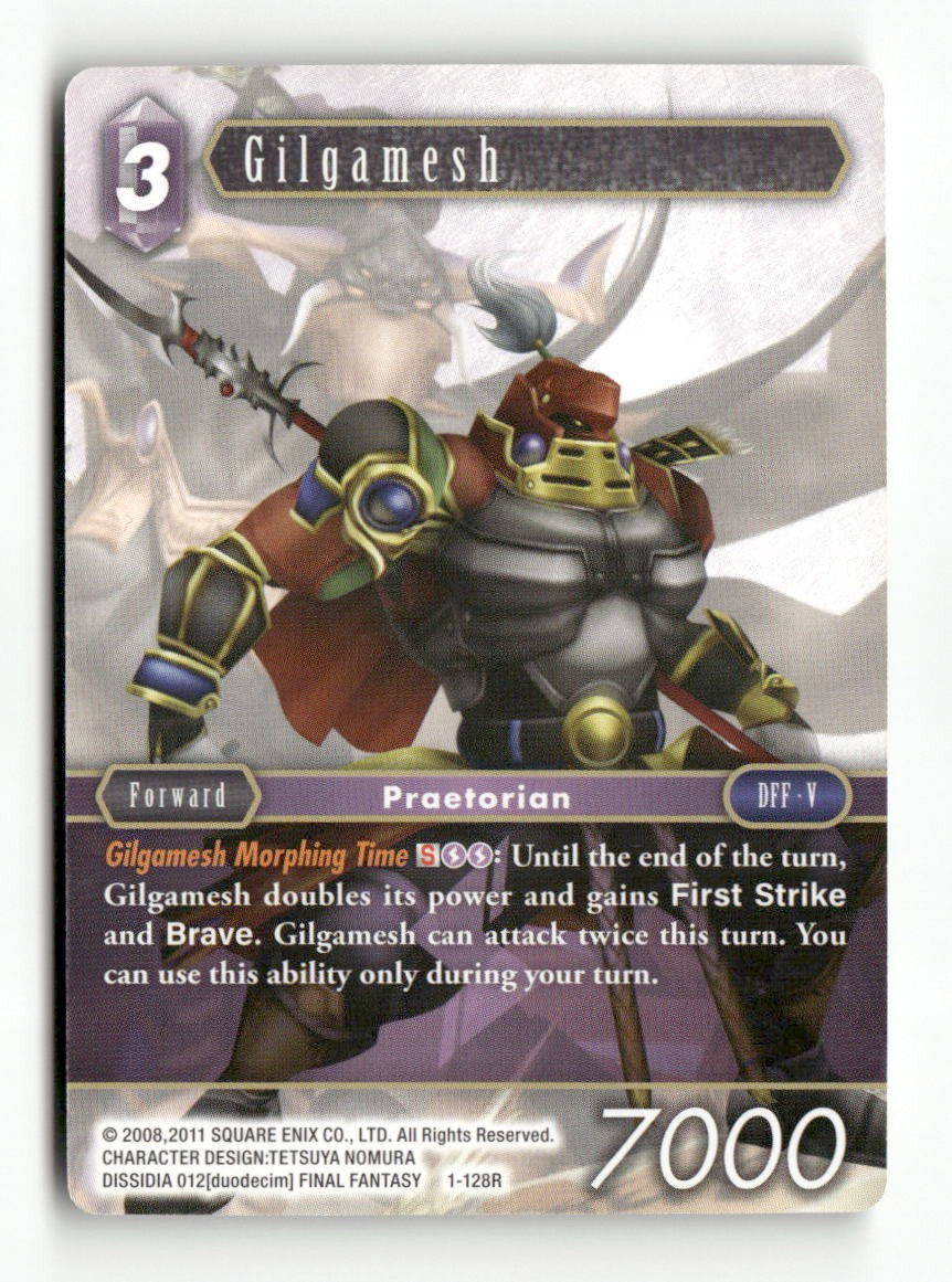 Gilgamesh (Rare) 1-128R Rare Opus I Final Fantasy Near Mint