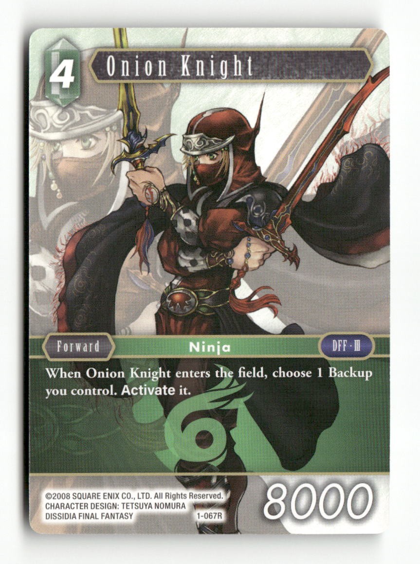 Onion Knight (Ninja) 1-067R Rare Opus I Final Fantasy Near Mint