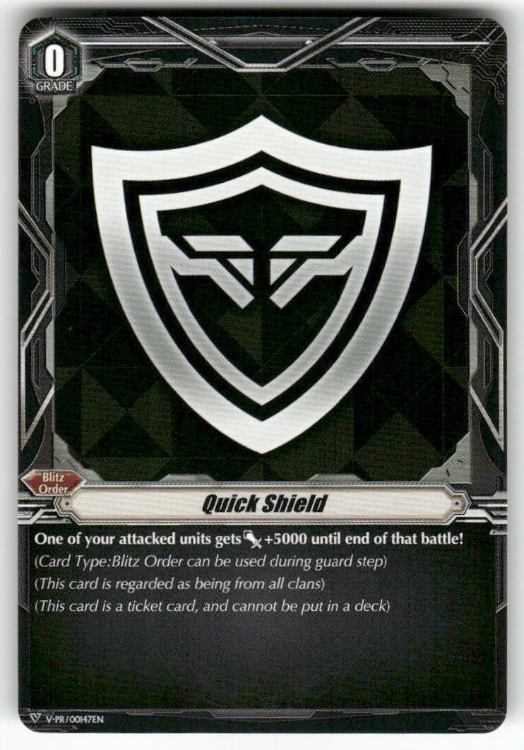 Cardfight Vanguard Quick Shield #V-PR/0147EN PR