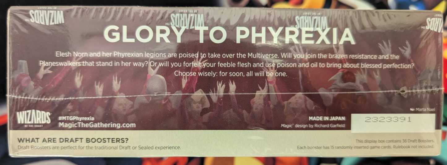 MTG Magic SEALED UNOPENED Phyrexia All Will Be One Draft Booster Box