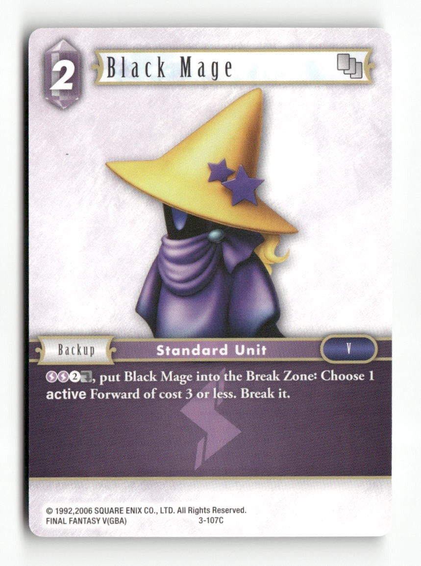 Black Mage (3-107C) 3-107C Common Opus III Final Fantasy Near Mint