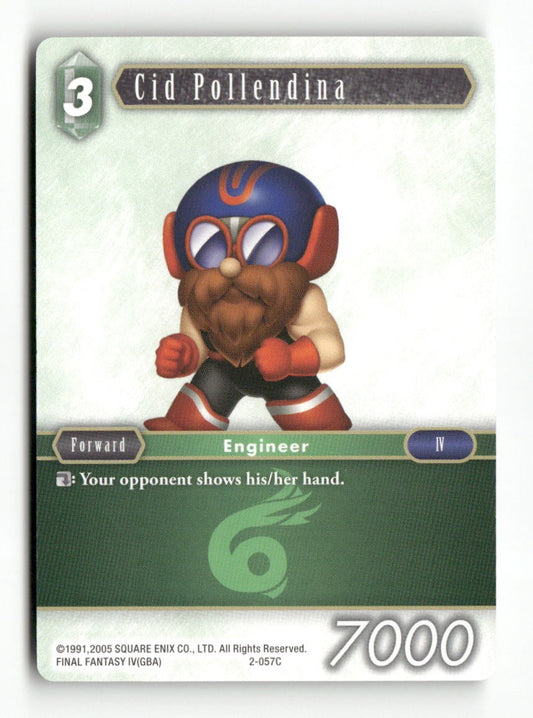 Cid Pollendina 2-057C Common Opus II Final Fantasy Near Mint