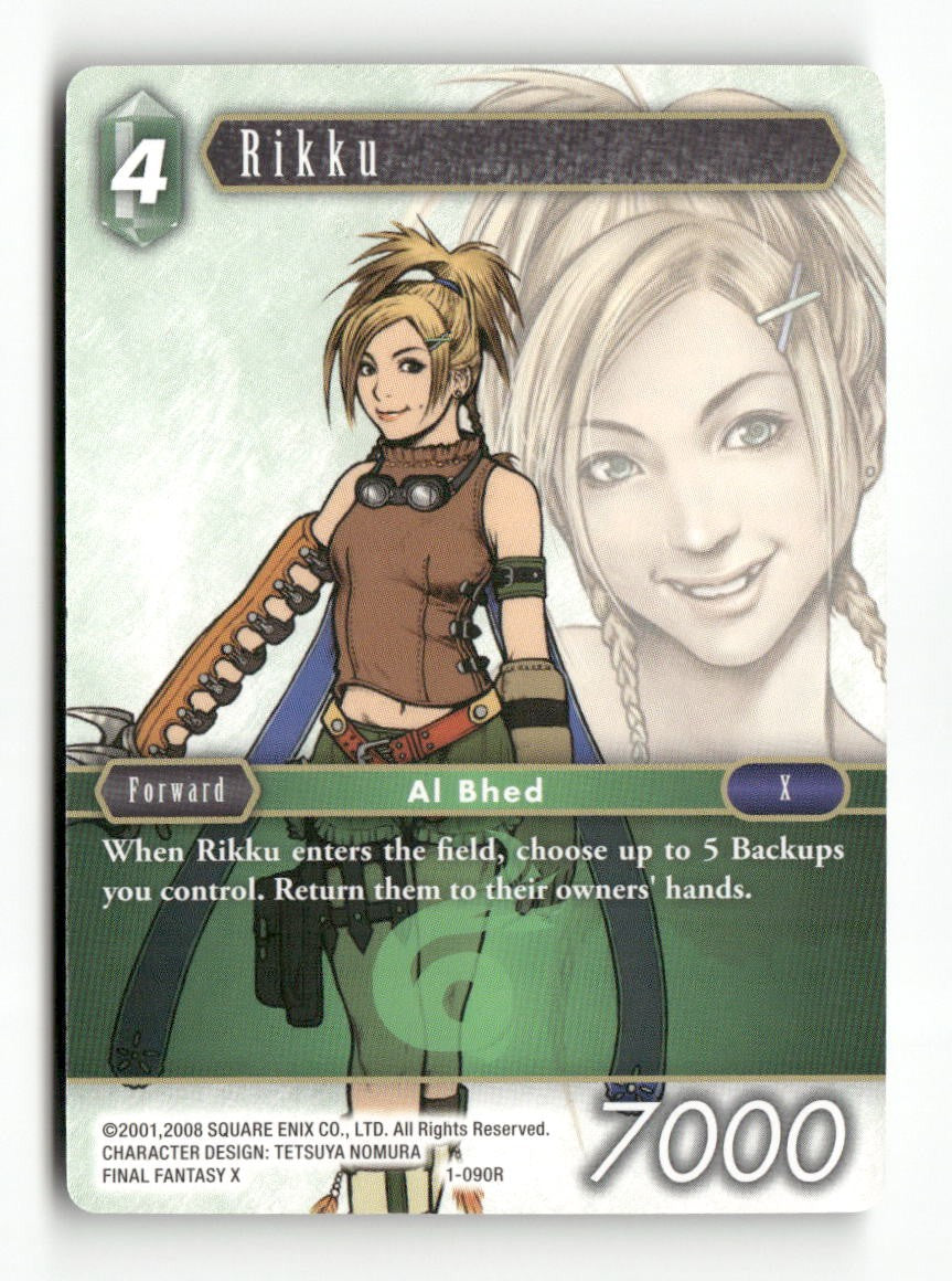 Rikku (Rare) 1-090R Rare Opus I Final Fantasy Near Mint