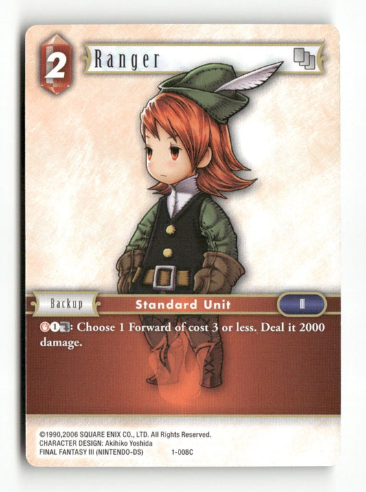 Ranger (Refia) 1-008C Common Opus I Final Fantasy Near Mint