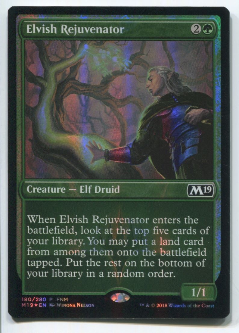 MTG Magic M19 Elvish Rejuvenator Foil #180 Near Mint