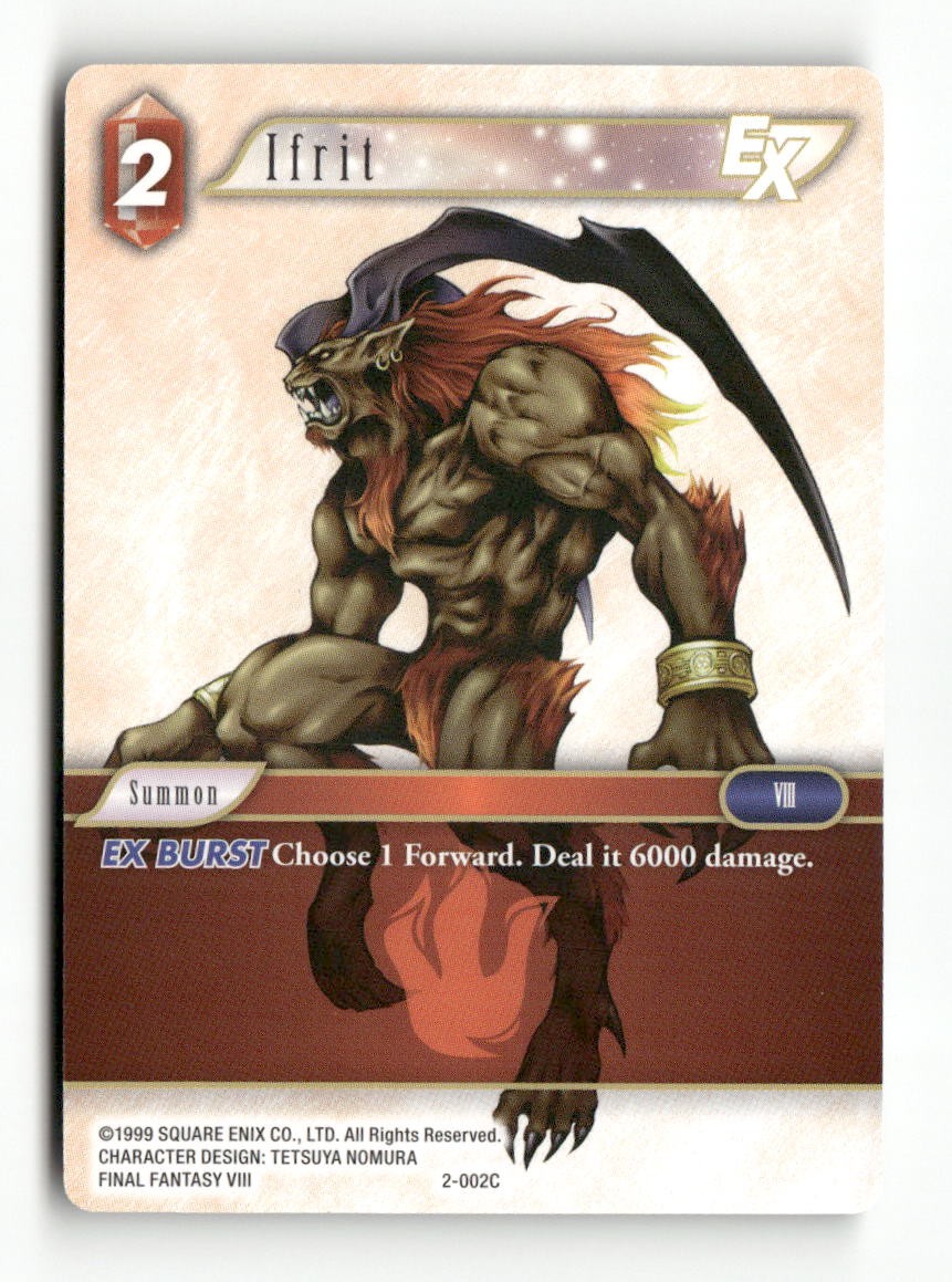 Ifrit EX 2-002C Common Opus II Final Fantasy Near Mint