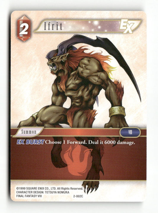 Ifrit EX 2-002C Common Opus II Final Fantasy Near Mint