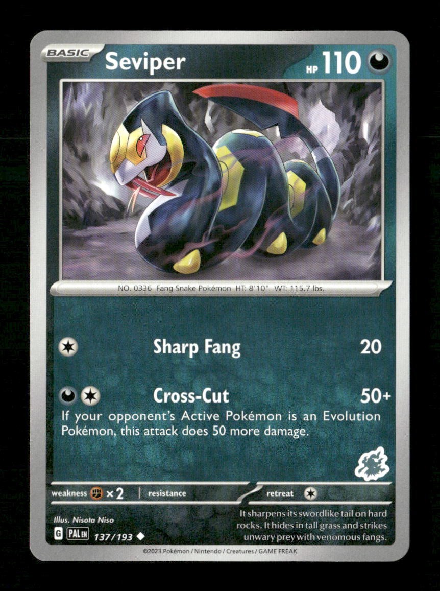 Seviper Darkrai Deck #137/193 Pokemon Battle Academy 2024