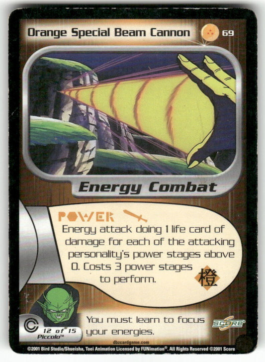 Dragon Ball Z Score Orange Special Beam Cannon #69 Very Good