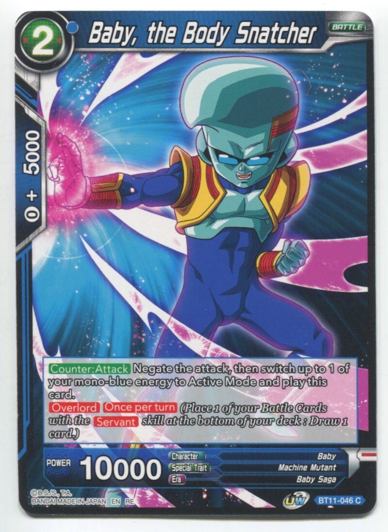 DBS Dragon Ball Super Baby The Body Snatcher #BT11-046 C Near Mint