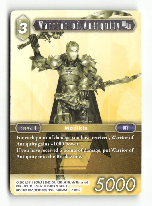 Warrior of Antiquity 2-074C Common Opus II Final Fantasy Near Mint
