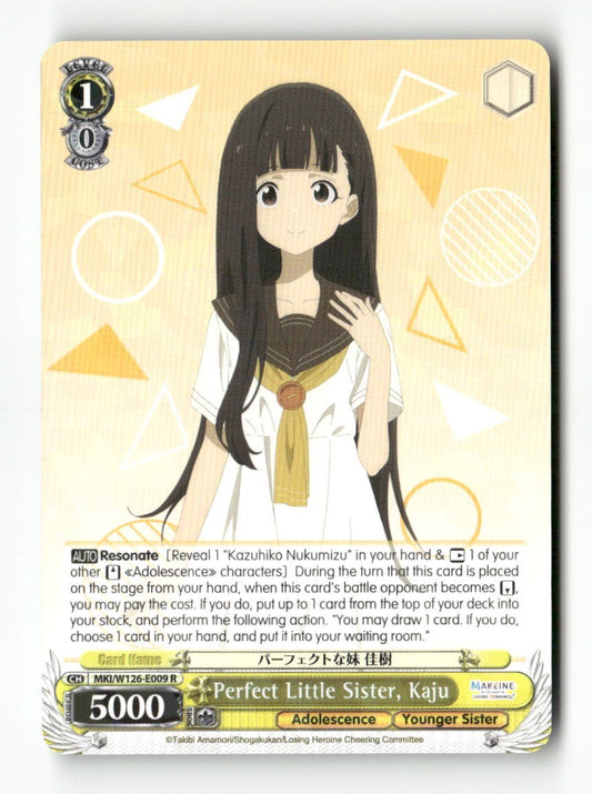 Perfect Little Sister, Kaju MKI/W126-E009 R Weiss Schwarz TCG