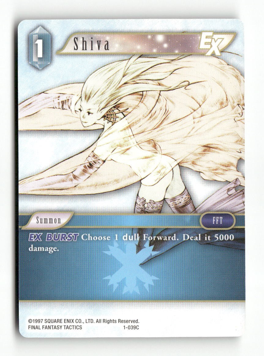 Shiva EX (Common) 1-039C Common Opus I Final Fantasy Near Mint