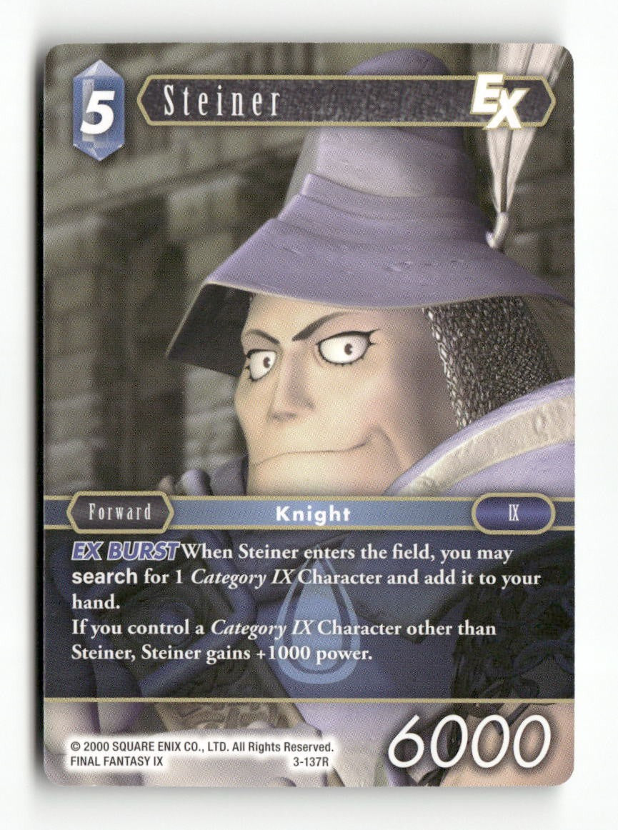 Steiner PR-015/EX - 3-137R 3-137R Rare FF: Promo Cards Final Fantasy Near Mint