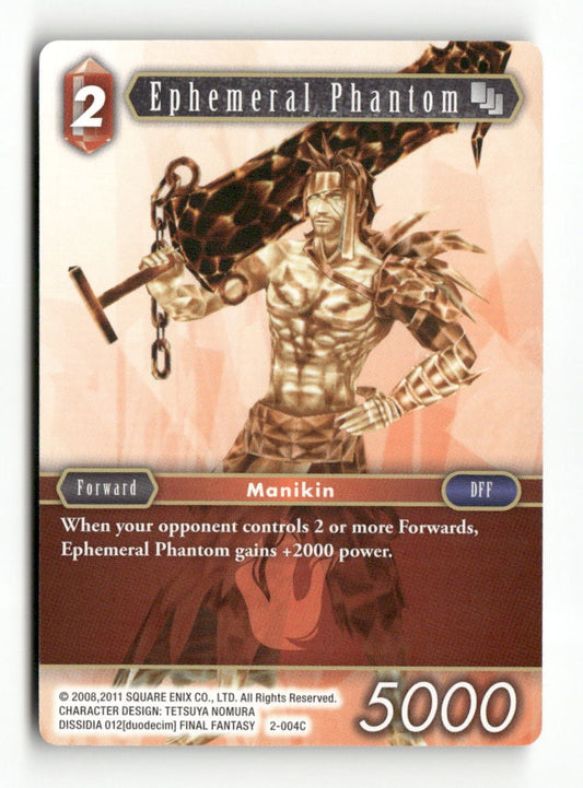Ephemeral Phantom 2-004C Common Opus II Final Fantasy Near Mint