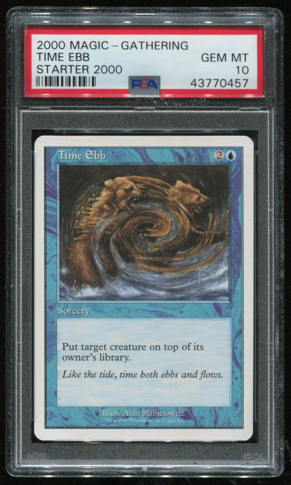 MTG Magic 2000 Starter Time Ebb PSA 10 Gem Mint