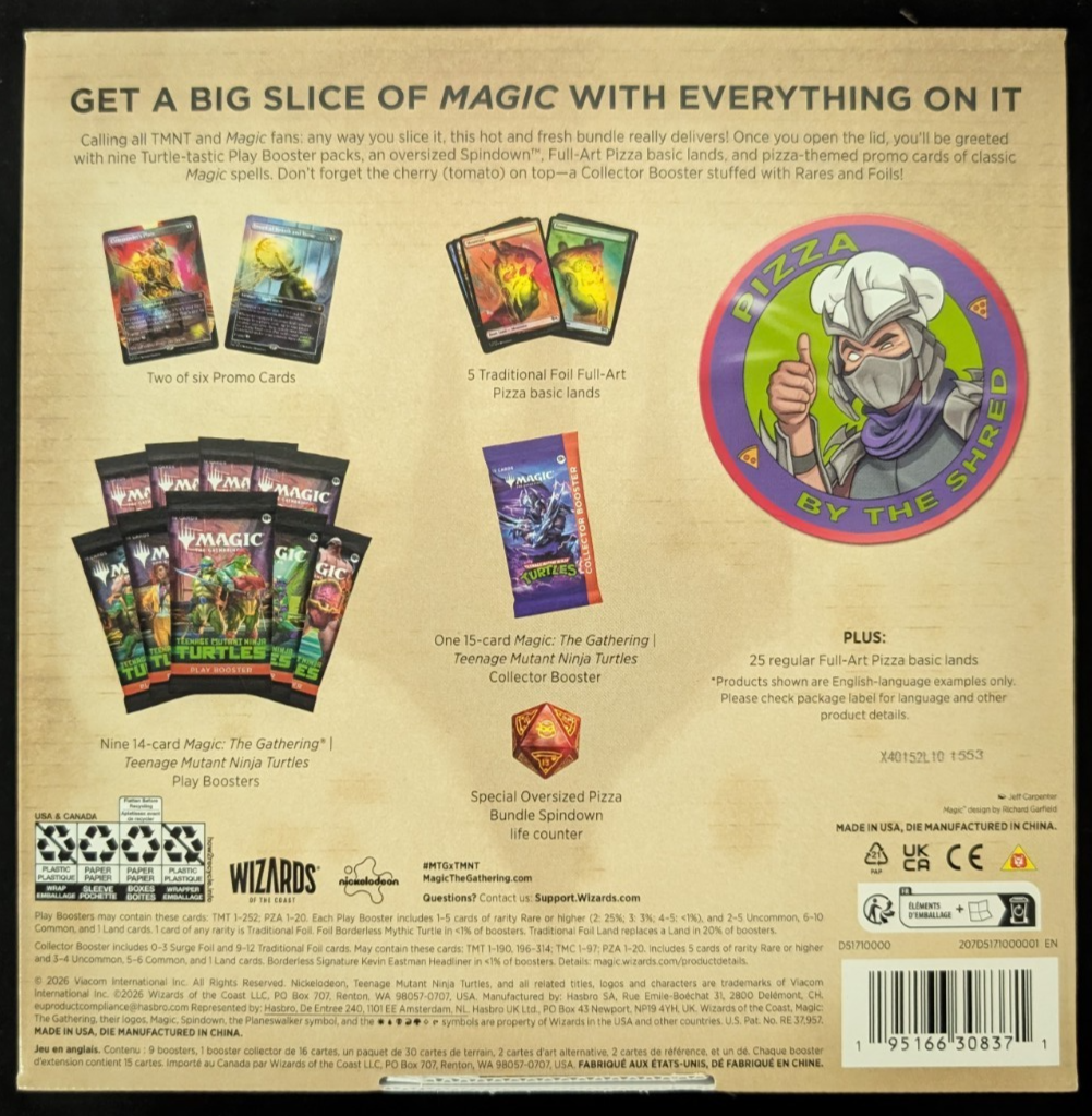 Teenage Mutant Ninja Turtles MTG Magic The Gathering Pizza Collector Bundle Box