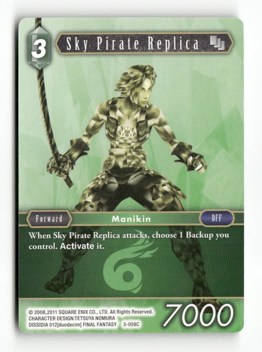 Sky Pirate Replica 3-058C Common Opus III Final Fantasy Near Mint