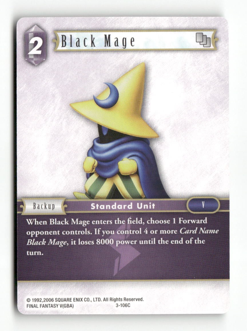 Black Mage (3-106C) 3-106C Common Opus III Final Fantasy Near Mint