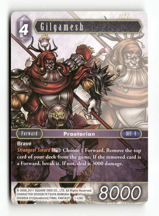 Gilgamesh (Common) 1-129C Common Opus I Final Fantasy Near Mint