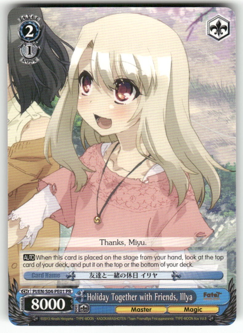 Weiss Schwarz Holiday Together with Friends, Illya #PI/EN-S04-PE01 PR