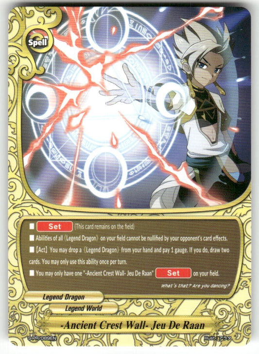 Future Card Buddyfight Ancient Crest Wall Jeu De Raan #S-PR/089EN