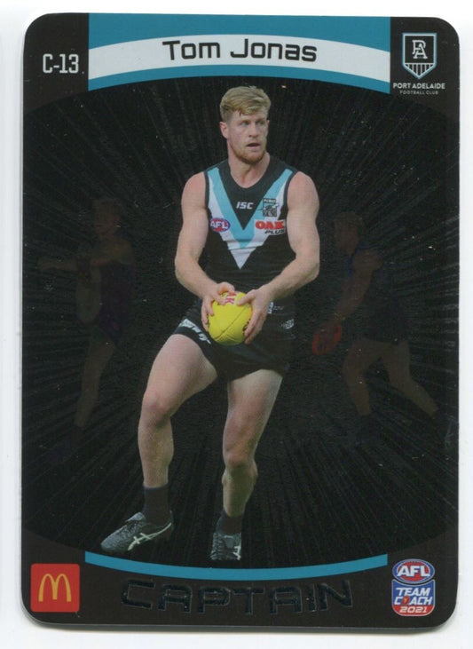 AFL 2021 McDonalds Captain Port Adelaide Power Tom Jonas #C-13 Near Mint