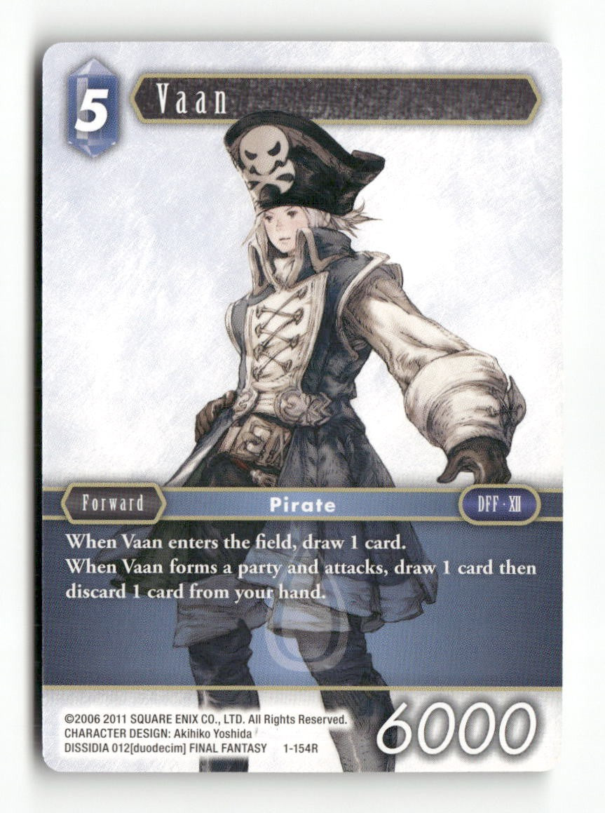 Vaan (Rare) 1-154R Rare Opus I Final Fantasy Near Mint WAVE 1