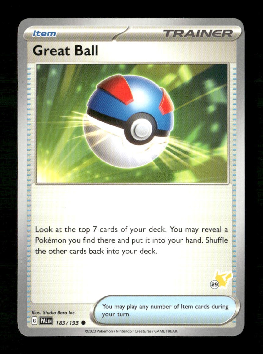 Great Ball 29 #183/193 Pokemon Battle Academy 2024