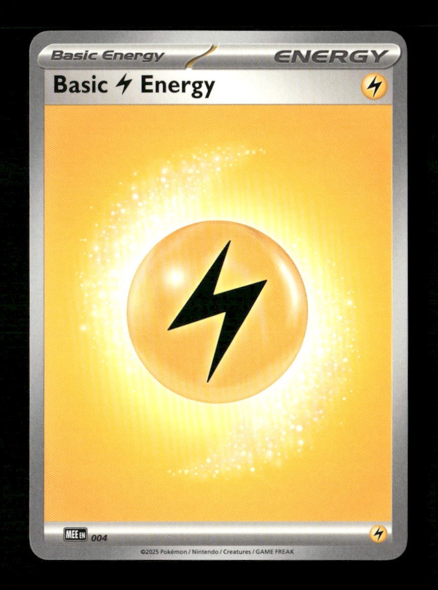 Basic Lightning Energy - 004 #4 Normal Pokemon MEE: Mega Evolution Energies