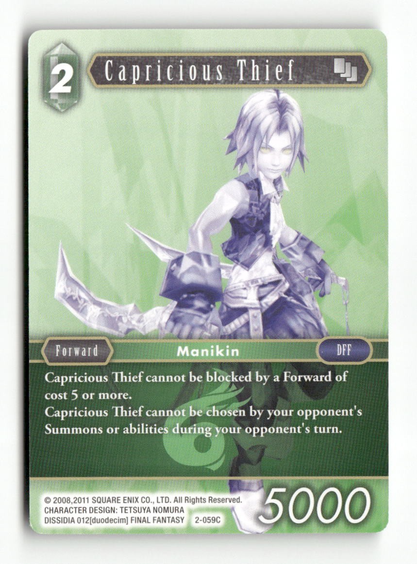 Capricious Thief 2-059C Common Opus II Final Fantasy Near Mint
