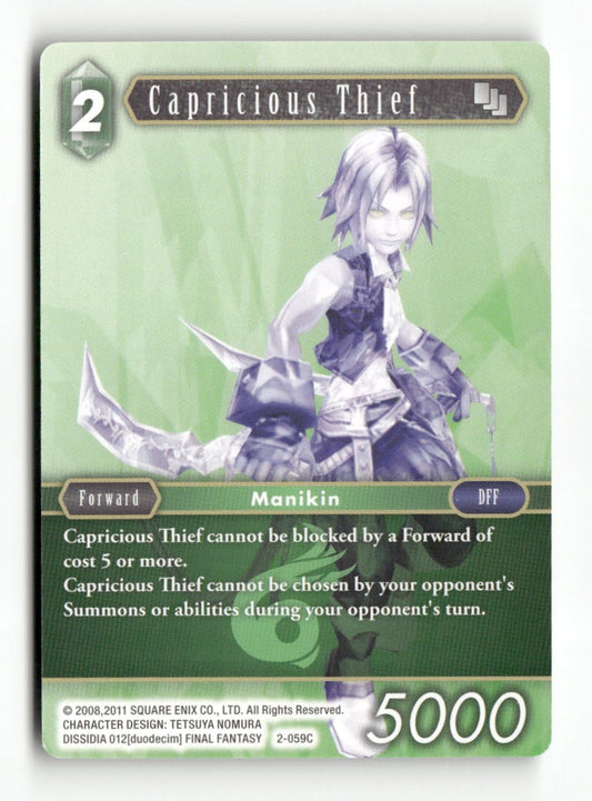 Capricious Thief 2-059C Common Opus II Final Fantasy Near Mint