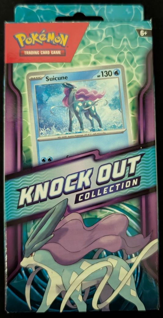 Knock Out Collection 2 Pack Inc Sticker Box Suicune Card Pokemon TCG