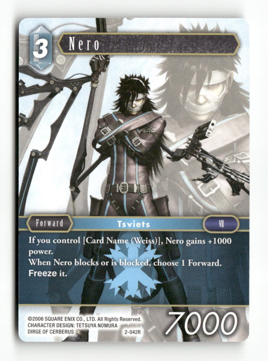 Nero 2-042R Rare Opus II Final Fantasy Near Mint