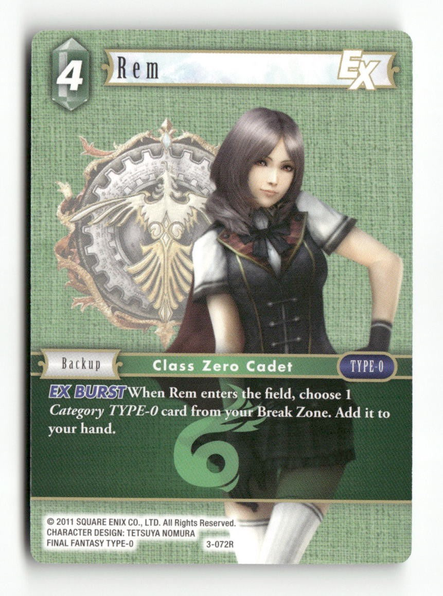 Rem EX PR-016/3-072R Rare FF: Promo Cards Final Fantasy Near Mint