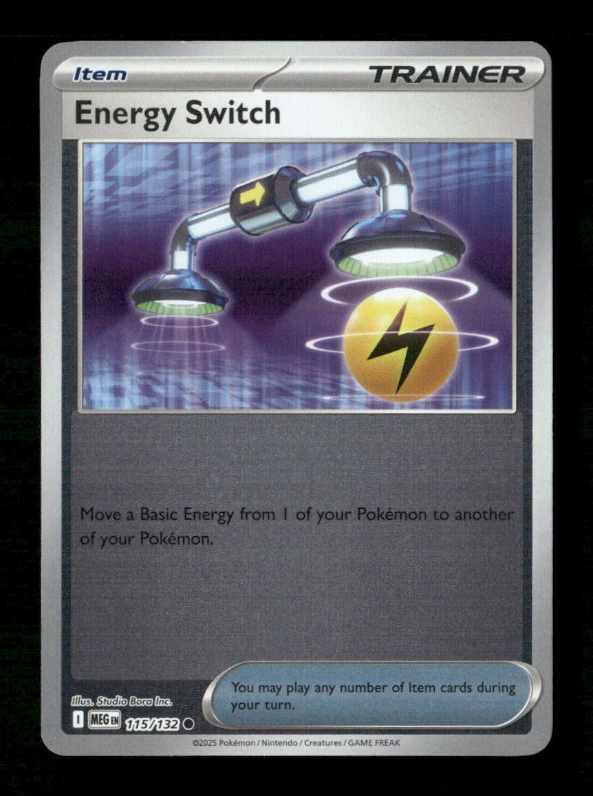 Energy Switch #115/132 Reverse Holofoil Pokemon Mega Evolution