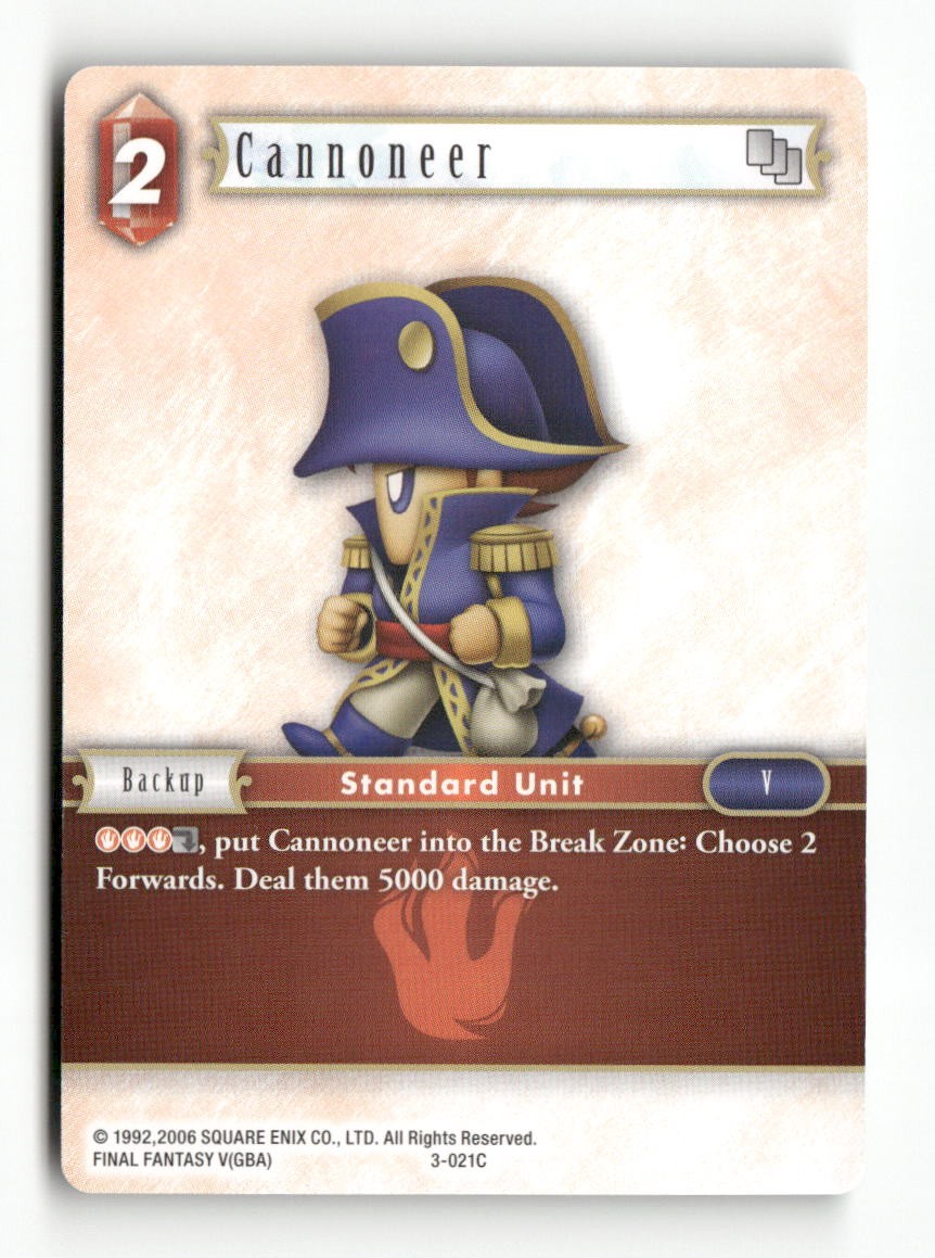 Cannoneer (3-021C) 3-021C Common Opus III Final Fantasy Near Mint