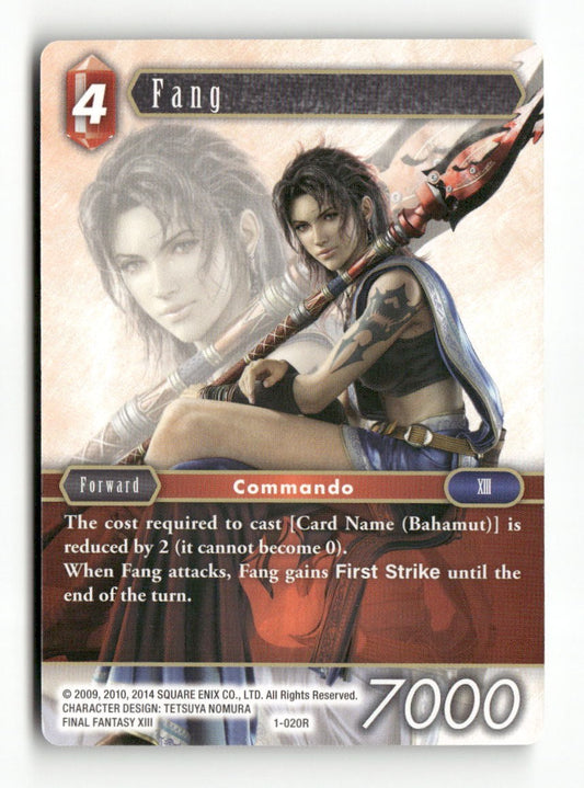 Fang 1-020R Rare Opus I Final Fantasy Near Mint