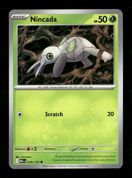 Nincada #016/132 Normal Pokemon Mega Evolution