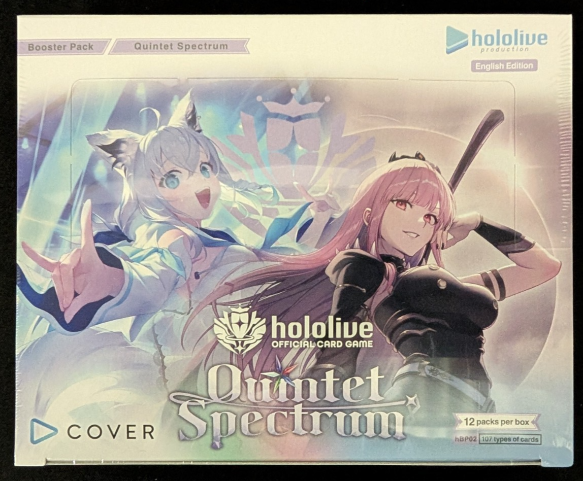 Quintet Spectrum hBP02e First Edition Booster Box Hololive English TCG