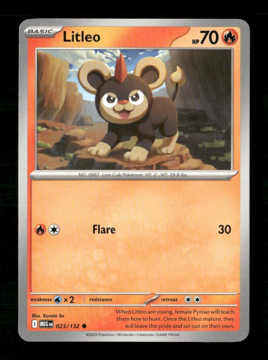 Litleo #023/132 Normal Pokemon Mega Evolution