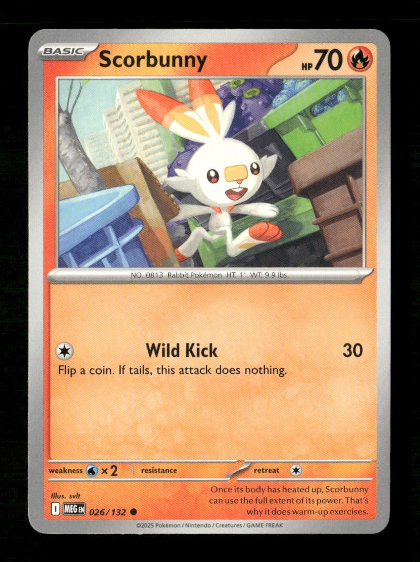 Scorbunny #026/132 Normal Pokemon Mega Evolution