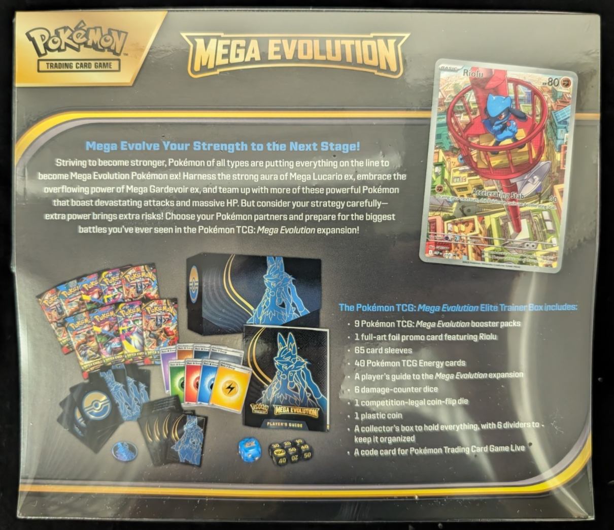 Elite Trainer Box ETB Mega Evolution Mega Lucario Artwork Pokemon TCG SEALED