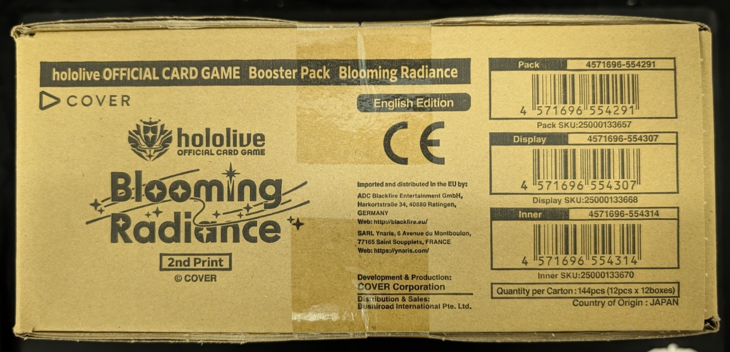 Blooming Radiance hBP01e Reprint Booster Box Hololive English TCG