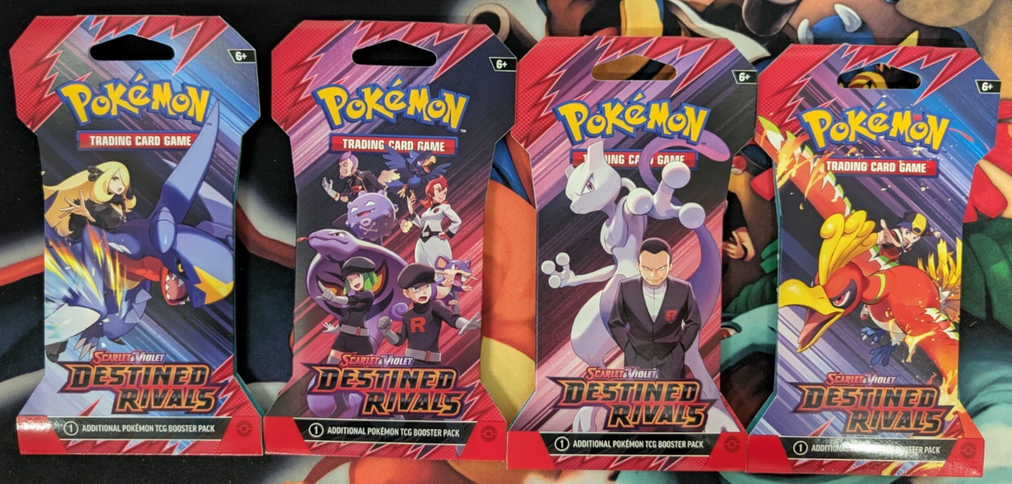 Pokemon TCG Destined Rivals Sleeved Booster Pack Blister NEW SEALED (1 PACK)