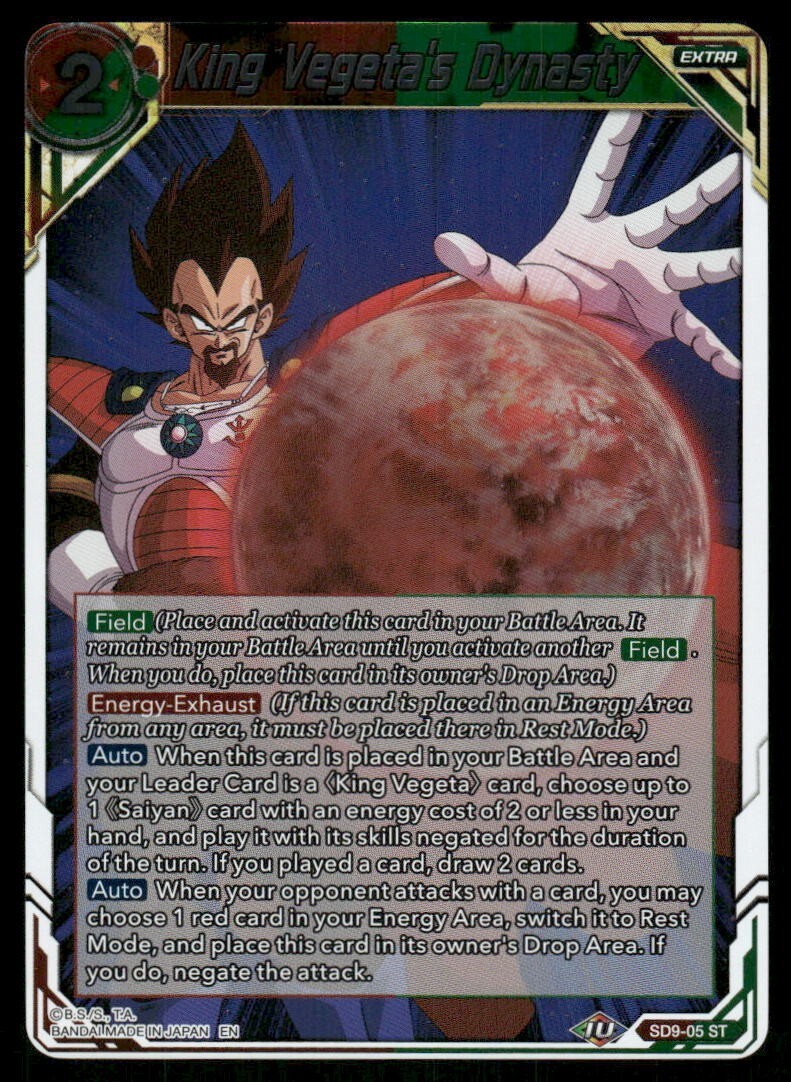 Dragon Ball Super King Vegeta's Dynasty #SD9-05 ST Near Mint Foil